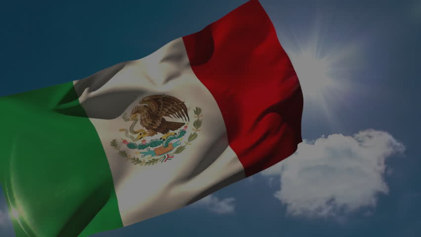 Mexican flag waving over digital code and network data processing animation. Technology, communication, cybersecurity, internet - Powered by Shutterstock - Get 15% off with code: PIKWIZARD15