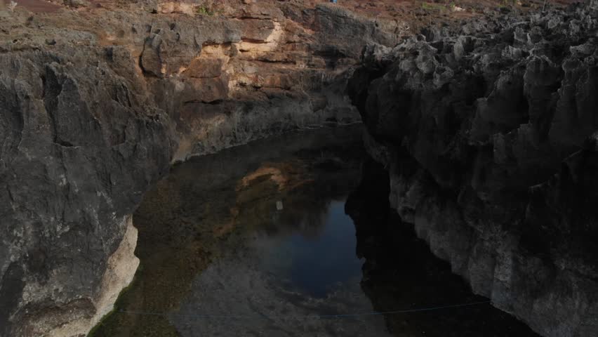 Angel’s Billabong beach, the natural pool on the island Nusa Penida, Indonesia