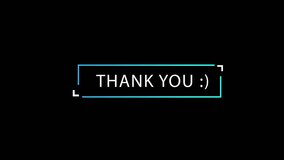 Thank you animation text in 4k typography animated with alpha channel in callout box - Powered by Shutterstock - Get 15% off with code: PIKWIZARD15
