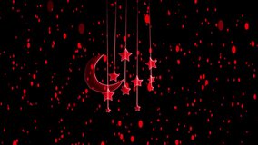 Islamic background for Ramadan lantern and crescent moon. seamless looping 4K virtual video animation black background.
 - Powered by Shutterstock - Get 15% off with code: PIKWIZARD15