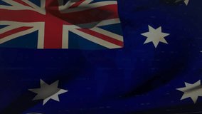 Australian flag with animation of financial data and stock market graph overlaying. Finance, economy, investment, analytics, growth, trends - Powered by Shutterstock - Get 15% off with code: PIKWIZARD15