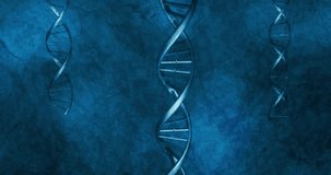 DNA strand with binary coding, processing scientific data in animation. Genetics, technology, biotechnology, data analysis, bioinformatics, research - Powered by Shutterstock - Get 15% off with code: PIKWIZARD15