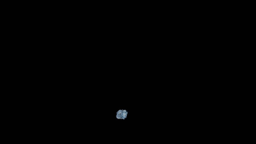 A swirl of blue particles on black. Dynamics and beauty.