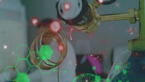 Scientist in lab coat working with digital brain data overlay animation. Technology, innovation, research, analysis, neuroscience, laboratory - Powered by Shutterstock - Get 15% off with code: PIKWIZARD15