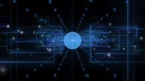 Animation showing digital locks and speedometers connected over binary code network. Cybersecurity, data protection, technology, security, connectivity, encryption - Powered by Shutterstock - Get 15% off with code: PIKWIZARD15