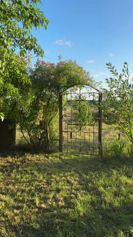 Enchanted Garden Gateway. High quality 4k footage