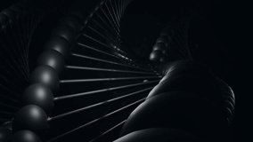 Digital network connections and data processing animation over DNA strand background. Technology, networking, connectivity, biotechnology, futuristic, innovation - Powered by Shutterstock - Get 15% off with code: PIKWIZARD15