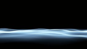 Glowing blue digital wavy scene on clean black copy space background. Seamless looping. - Powered by Shutterstock - Get 15% off with code: PIKWIZARD15