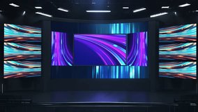 Virtual stage with led wall displaying abstract light - Powered by Shutterstock - Get 15% off with code: PIKWIZARD15