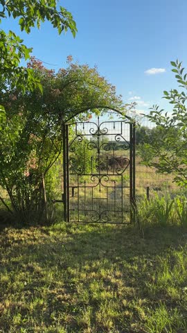 Enchanted Garden Gateway. High quality 4k footage
