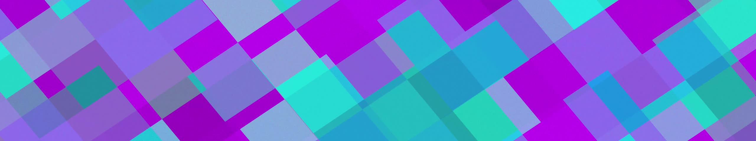 3d abstract creative festive background with looping flowing animation, multicolored squares flashing different colors randomly.  5760 x 1080 Wallpaper. Abstract background for wide screens.