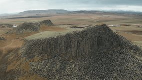 Hljóðaklettar, echo rocks on Iceland, wide drone shot from left to right - Powered by Shutterstock - Get 15% off with code: PIKWIZARD15