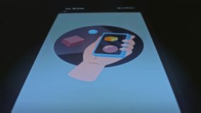 Augmented Reality hand holding smartphone, graphic presentation on smartphone - Powered by Shutterstock - Get 15% off with code: PIKWIZARD15