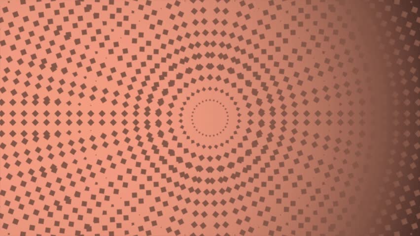 Peach color Circular vibrant vj spectrum pathway, ornament radial abstract background kaleidoscopic animation stage lights hyper space tunnel star kaleidoscope portal corridor 3d animation backdrop