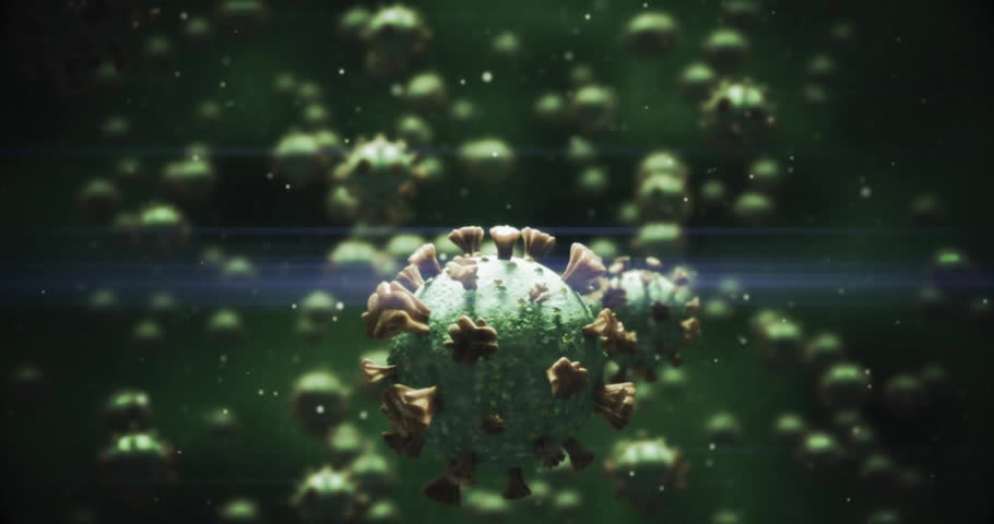 Animation showing network of connected user icons representing coronavirus spread. Pandemic, transmission, connectivity, digital, contagion, outbreak