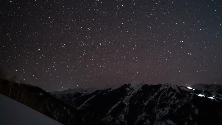 Wonderful timelapse of the stars in the sky moving during the night.