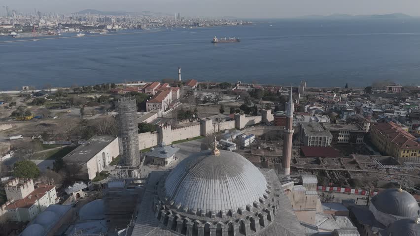 Ayasofya camisini havadan video log