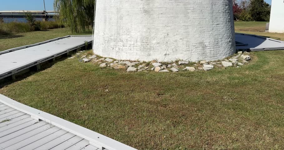 Piney Point Lighthouse in Southern Maryland on the Chesapeake Bay