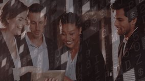 Business team discussing over digital financial data and graphs animation. teamwork, analytics, finance, strategy, collaboration, brainstorming - Powered by Shutterstock - Get 15% off with code: PIKWIZARD15