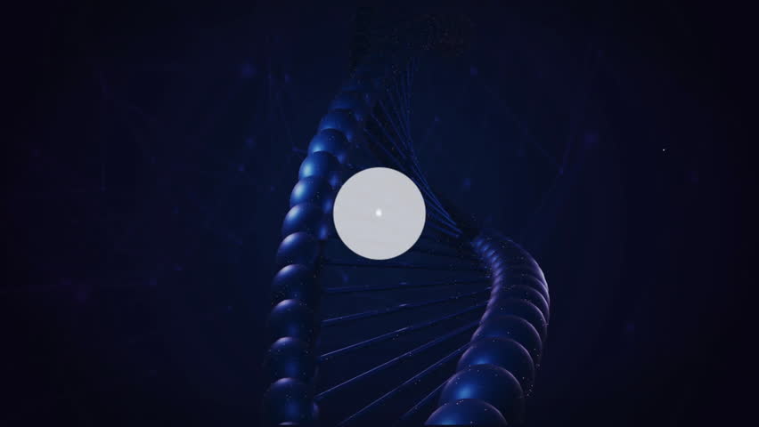Animation of DNA strand connecting user icons over dark background. Genetics, biotechnology, networking, digital, connection, biology - Powered by Shutterstock - Get 15% off with code: PIKWIZARD15