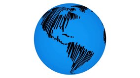 Financial data background with blue globe animation in school setting. Finance, education, technology, analytics, global, economy - Powered by Shutterstock - Get 15% off with code: PIKWIZARD15