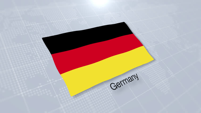 Germany Flag Displayed On A Modern Clean White Background. Flag of Germany