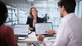 Team Meeting Looking At Data Analytics Dashboard - Powered by Shutterstock - Get 15% off with code: PIKWIZARD15