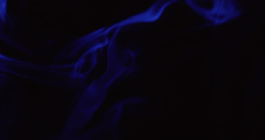 Blu colored smoke haze effect.
