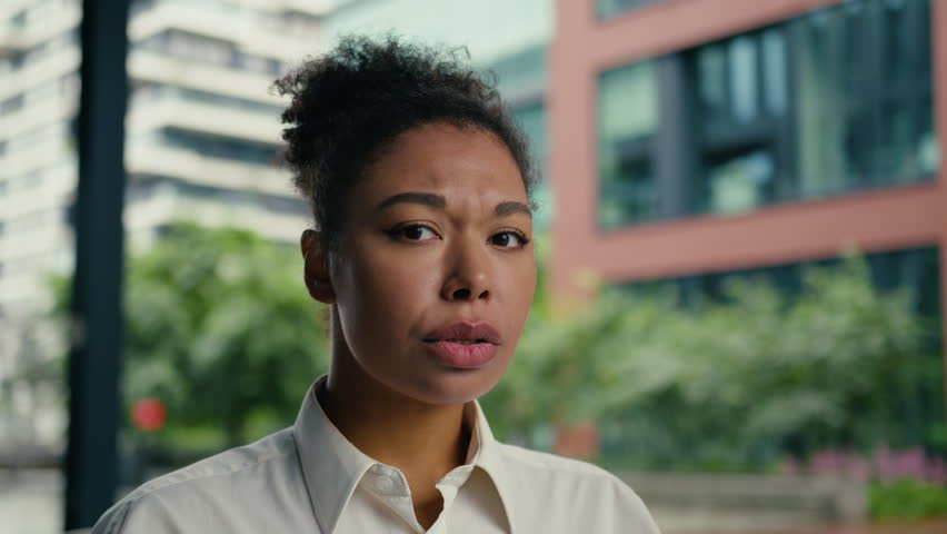 African American woman bad dont hearing quiet sound whisper female girl businesswoman portrait lady holding hand ear asking question deaf face listen health medicine business city outdoor gesture what