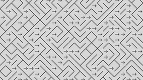 Dynamic Maze Pattern Video with Animated Arrows Guiding the Way, Abstract Background, Modern Design, Motion Graphics - Powered by Shutterstock - Get 15% off with code: PIKWIZARD15