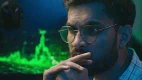 Thoughtful Arabian Indian man businessman working computer crypto currency trading thinking analyst planning ideas inspiration male programmer freelancer coder solve business home bitcoin guy create - Powered by Shutterstock - Get 15% off with code: PIKWIZARD15