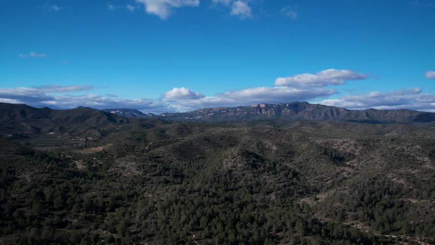 Mountains in Spain 4K drone footage. High quality 4k footage