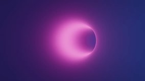 looping 3d animation. Abstract gradient background in shades of pink blue and purple. Ambient and tranquil wallpaper. Flight through the endless tunnel. Blurred round hole motion design - Powered by Shutterstock - Get 15% off with code: PIKWIZARD15