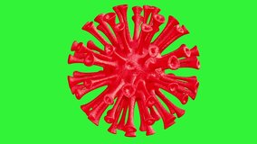 Covid-19 virus 3d animation green screen video. - Powered by Shutterstock - Get 15% off with code: PIKWIZARD15