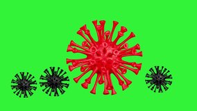 Covid-19 virus 3d animation green screen video. - Powered by Shutterstock - Get 15% off with code: PIKWIZARD15