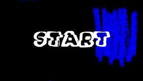 Abstract animated motion graphic featuring the word "start" in dynamic, flowing text design. - Powered by Shutterstock - Get 15% off with code: PIKWIZARD15