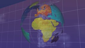 Animation of digital interface on globe showing Deleting Files... Processing... text. Technology, data, cyber, futuristic, deletion, virtual - Powered by Shutterstock - Get 15% off with code: PIKWIZARD15