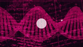 In school, animation of DNA strand showing user icons and binary coding. Biotechnology, genetics, digital, technology, education, science - Powered by Shutterstock - Get 15% off with code: PIKWIZARD15