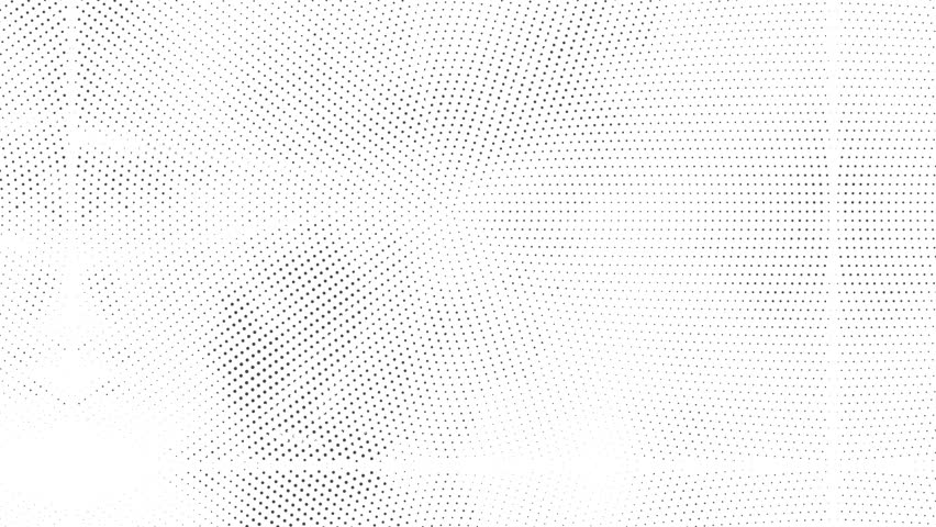 4k grunge stop motion grime effect background, halftone dots texture animation