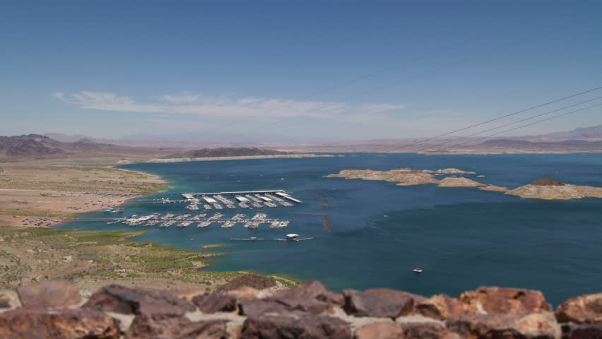 Lake Mead, the man-made lake created by the Hoover Dam on the Colorada River,