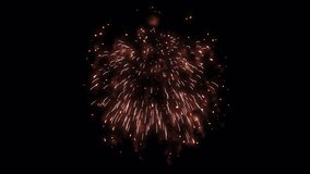 Colorful fireworks show, colorful Christmas and New Year fireworks animation. Digitally generated video for Christmas, New Year, celebration, party and tradition concept. Alpha channel. - Powered by Shutterstock - Get 15% off with code: PIKWIZARD15