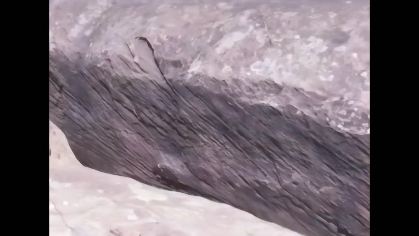UTAH - 1970s - Closer view of the Big Spring Canyon Overlook and rock formations at Chesler Park in the Needles District, Canyonlands National Park.