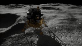 Lunar Lander on the Moon’s Surface - Powered by Shutterstock - Get 15% off with code: PIKWIZARD15