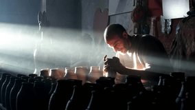"A skilled artisan works with pottery in a workshop filled with cultural elements. The soft light illuminates the handmade pieces, showcasing the craftsmanship and artistry of traditional pottery." - Powered by Shutterstock - Get 15% off with code: PIKWIZARD15
