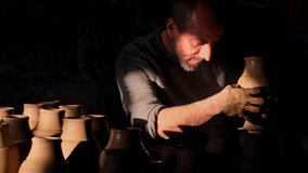 "A skilled artisan molds clay, bringing life to a piece of pottery. The soft lighting accentuates the craftsmanship and delicate details of handmade ceramics." - Powered by Shutterstock - Get 15% off with code: PIKWIZARD15