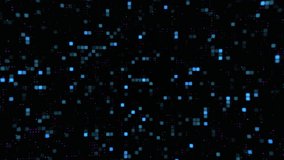 Abstract Digital Background Blue Pixels Glowing Dark Technology Square Light Data Network - Animated Backgrounds - 4K Quality - Powered by Shutterstock - Get 15% off with code: PIKWIZARD15
