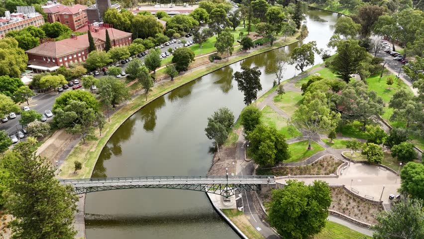 Breathtaking 4K aerial drone footage of Adelaide City, South Australia, showcasing the CBD, The University of Adelaide, River Torrens, parks, and the city