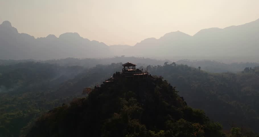  Laos, Nam Xay, viewpoint, Asia, landscape, mountains, nature, scenic, breathtaking, wilderness, panoramic, travel, tourism, adventure, aerial, drone, sunrise, sunset, mist, fog, clouds, high altitude