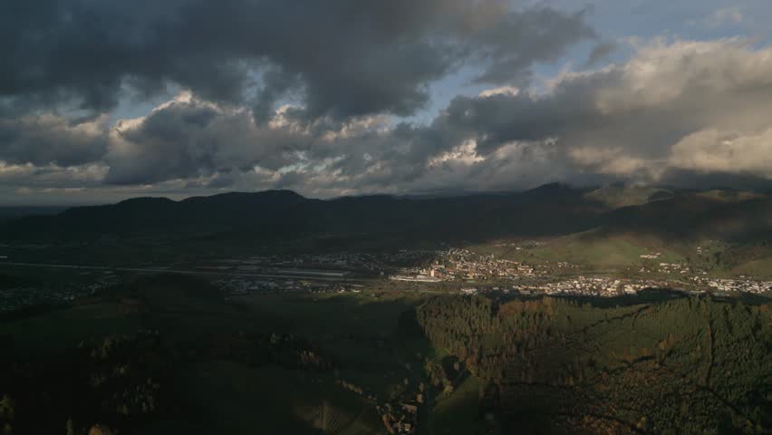 Scenic Germany: Drone Footage of the Schwarzwald near Gengenbach