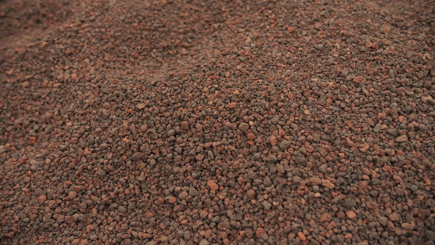 Pile of Expanded Clay Aggregate for Construction Use